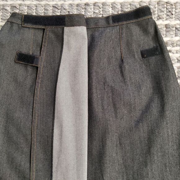 KENZO Jeans Wrap Embroidered Maxi Skirt Size 36/4 - Picture 9 of 12